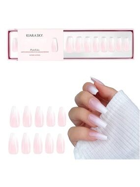 Kiara Sky Medium Coffin XPRESS PRO 100% Acrylic Press On Nails 30 Piece Kit